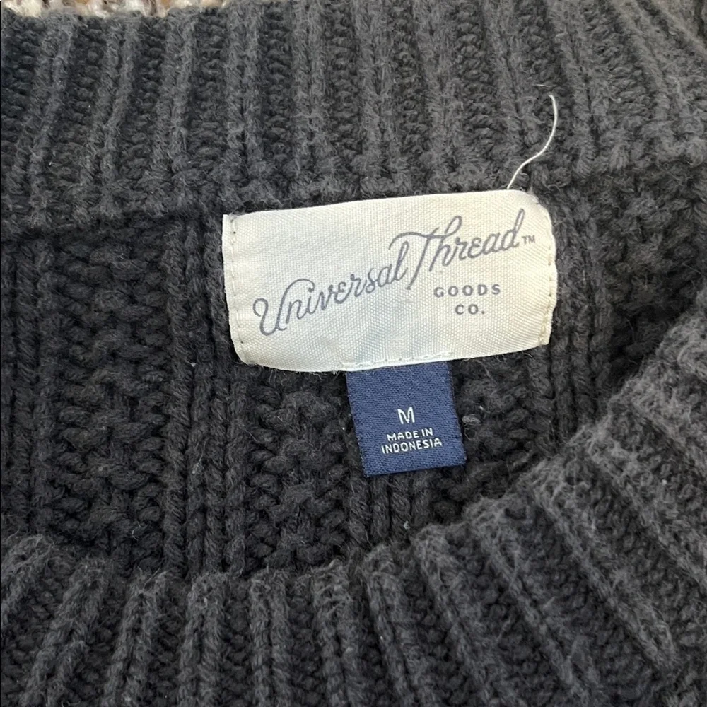 Universal Thread Black Ribbed Sweater - Picture 2 of 5